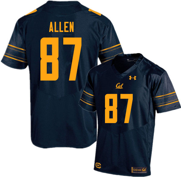 Men #87 Lucas Allen Cal Bears UA College Football Jerseys Sale-Navy